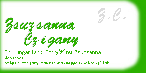 zsuzsanna czigany business card